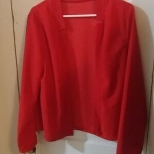 Chic Red Women's Blazer
